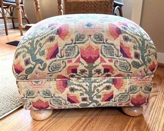 Floral Decor Foot Stool