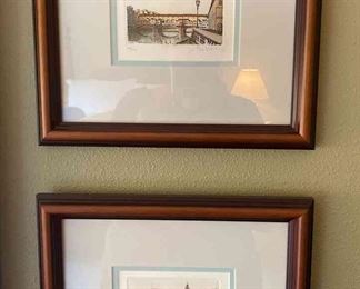 Signed Limited Edition JeanFrancois Raffelli Etchings