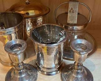 Sterling Candle Holders Other Pieces