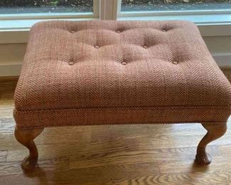 Tufted Tweed Foot Stool
