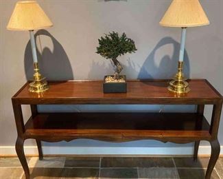 Two Tiered Console Entry Table