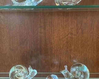 Villeroy Boch, Vilca Signed Crystal Snails