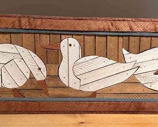 Wood Duck Wall Art Made From Lath