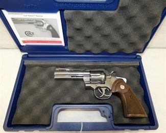STAINLESS COLT "PYTHON" 357MAG.