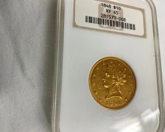 1848 GOLD LIBERTY HEAD