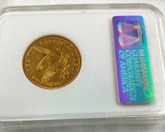 1848 $10 GOLD XF45 LIBERTY HEAD