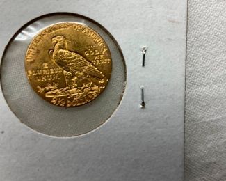1912 $ 1/2 GOLD INDIAN HEAD