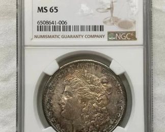 1880 O MORGAN NGC MS65 *TONED