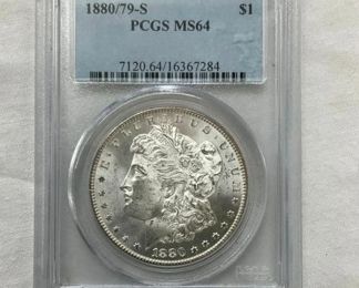 1880 79S MORGAN PCGS MS64