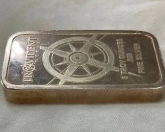 5 0Z PROVIDENT METALS BAR .999%SILVER