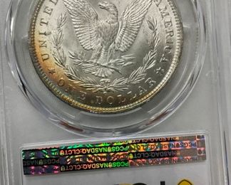 1885 O MORGAN PCGS MS63