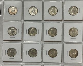 20 UNC 90% WASHINGTON QUARTERS