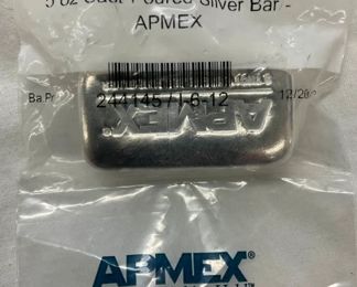 5 OZ APMEX SILVER BAR