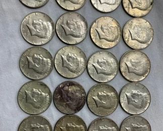 20 40% SILVER KENNEDY HALVES