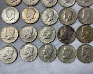 20 40% SILVER KENNEDY HALVES