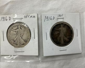 4 1916 D OBVERSE WALKING LIBERTIES