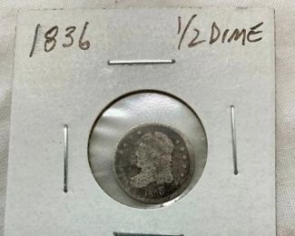1836 CAPPED BUST HALF DIME