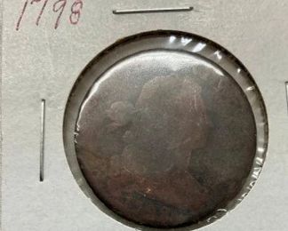 1798 LARGE CENT 225 YRS OLD