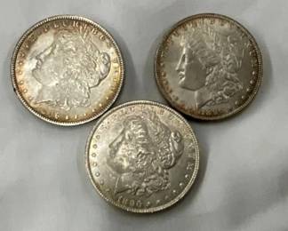 1896 MORGAN SILVER DOLLARS