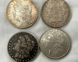 1896 MORGAN SILVER DOLLARS
