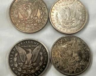 1896 MORGAN SILVER DOLLARS