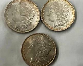 1896 MORGAN SILVER DOLLARS