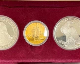 1 OZ AND 1/2 OZ SILVER