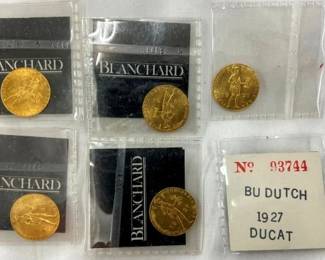 1927 DUCATS GOLD 4 GRAMS EACH