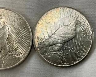UNC 1923, 1926 PEACE SILVER DOLLARS