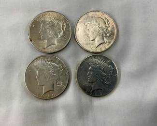 UNC 1922,1925,1926 PEACE SILVER DOLLARS