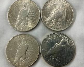 UNC 1922,1925,1926 PEACE SILVER DOLLARS