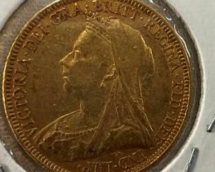 1893 .2355OZ GOLD GREAT BRITIAN