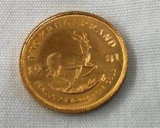 1981 1/10 OZ GOLD KRUGERRAND