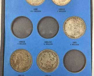 1880,1881 MORGAN SILVER DOLLARS