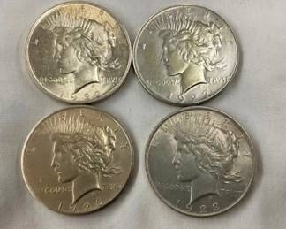 1922,1926,1927,1923 UNC PEACE