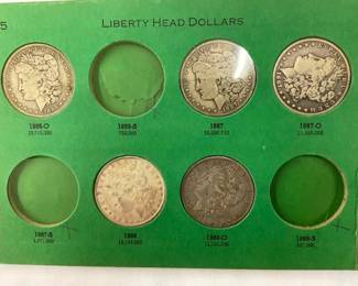 1886O-18880 MORGAN SILVER DOLLARS