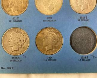 1922-1924 PEACE SILVER DOLLARS