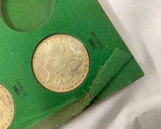 1889,1890,1890 O MORGAN SILVER DOLLARS