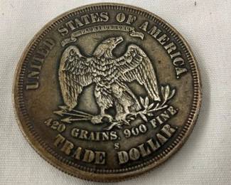 1876 120GRAMS ,.900 FINE TRADE DOLLAR