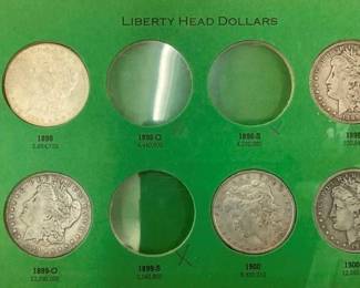 1898,1899,1900,1900 O MORGANS