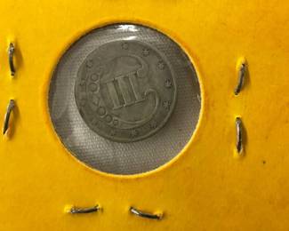 3CENT SILVER 1853 TYPE I COIN