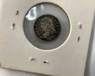 1834 CAPPED BUST SILVER 1/2 DIME
