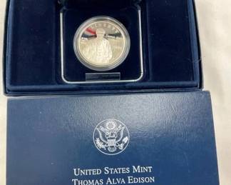 2004 SILVER DOLLAR THOMAS EDISON