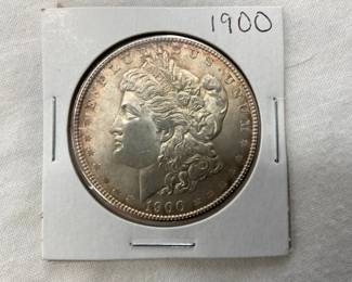 AU+ 1900 MORGAN SILVER DOLLAR