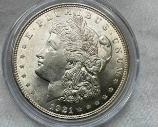 UNC 1921 MORGAN SILVER DOLLAR