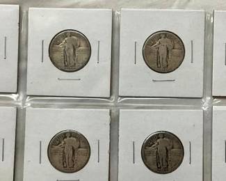 (8) 1925 STANDING LIBERTY QUARTERS