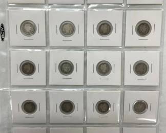 (20) BARBER DIMES W/DATES