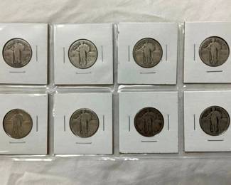 (8) 1926 STANDING LIBERTY QUARTERS