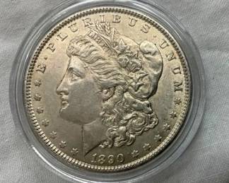 UNC 1890 MORGAN SILVER DOLLAR