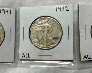 (3) 1941/1942/1946-S WALKING LIBERTIES